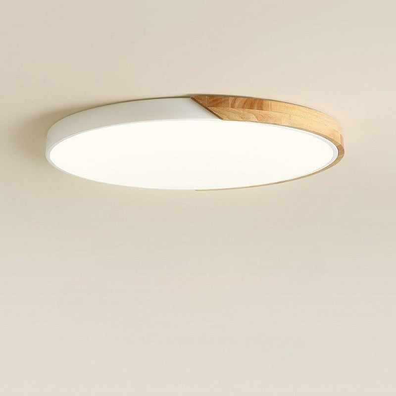 Wooden Ceiling Light Fixture - Minimalist Design with Soft Illumination 5
