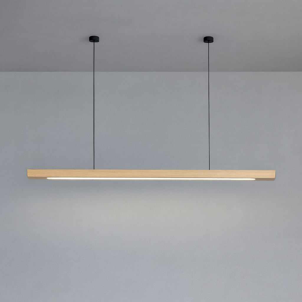 Wooden Pendant Light - Scandinavian Design with Adjustable Height 10