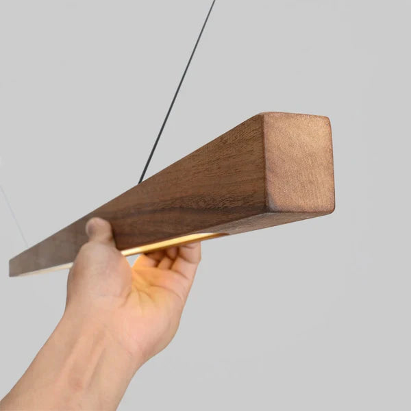 Wooden Pendant Light - Scandinavian Design with Adjustable Height 4