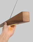 Wooden Pendant Light - Scandinavian Design with Adjustable Height 4