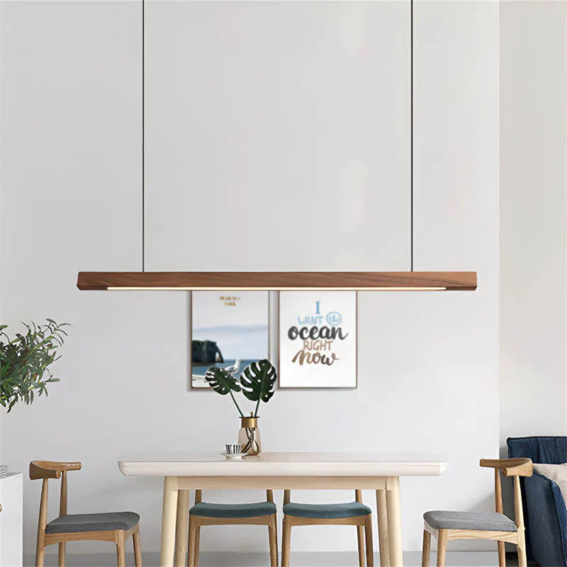 Wooden Pendant Light - Scandinavian Design with Adjustable Height 5