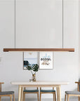 Wooden Pendant Light - Scandinavian Design with Adjustable Height 5