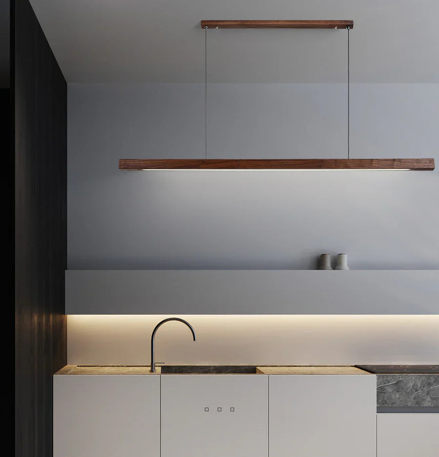Wooden Pendant Light - Scandinavian Design with Adjustable Height 7