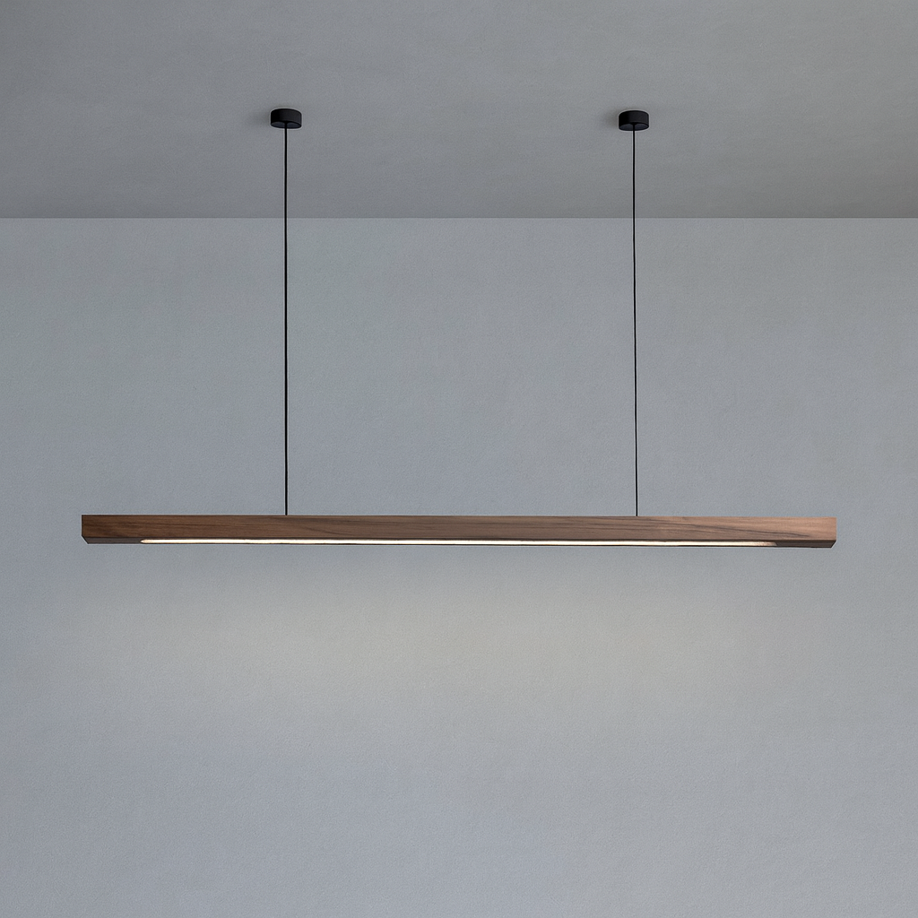 Wooden Pendant Light - Scandinavian Design with Adjustable Height 9