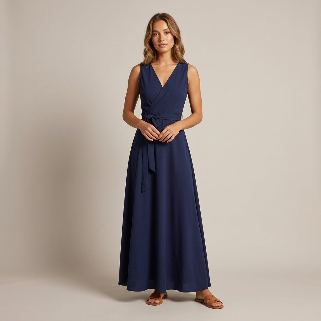 Harper | Schmeichelndes Wickel-Maxikleid für Hochzeitsgäste