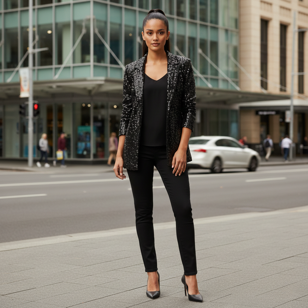 Emma | Pailletten-Blazer für stilvolle Anlässe