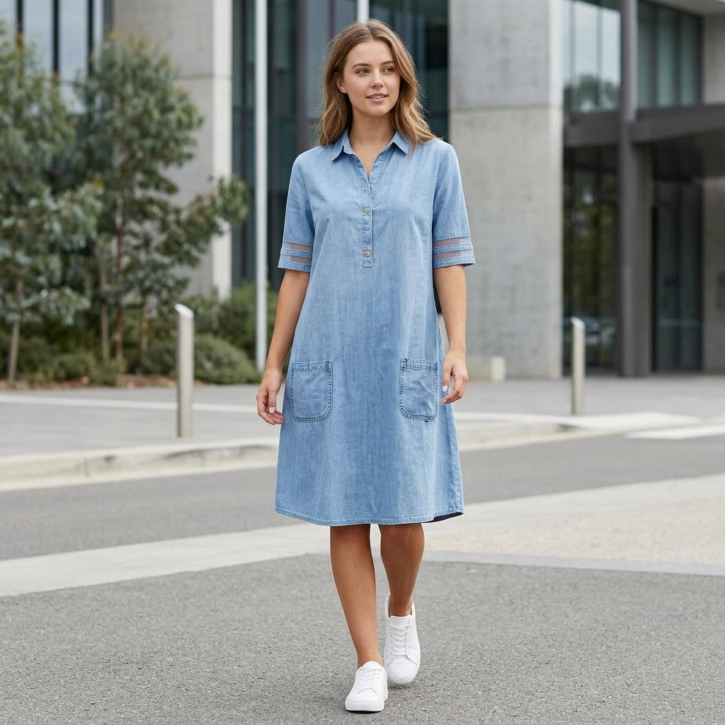 Charlotte | Denim Dress with Timeless Style