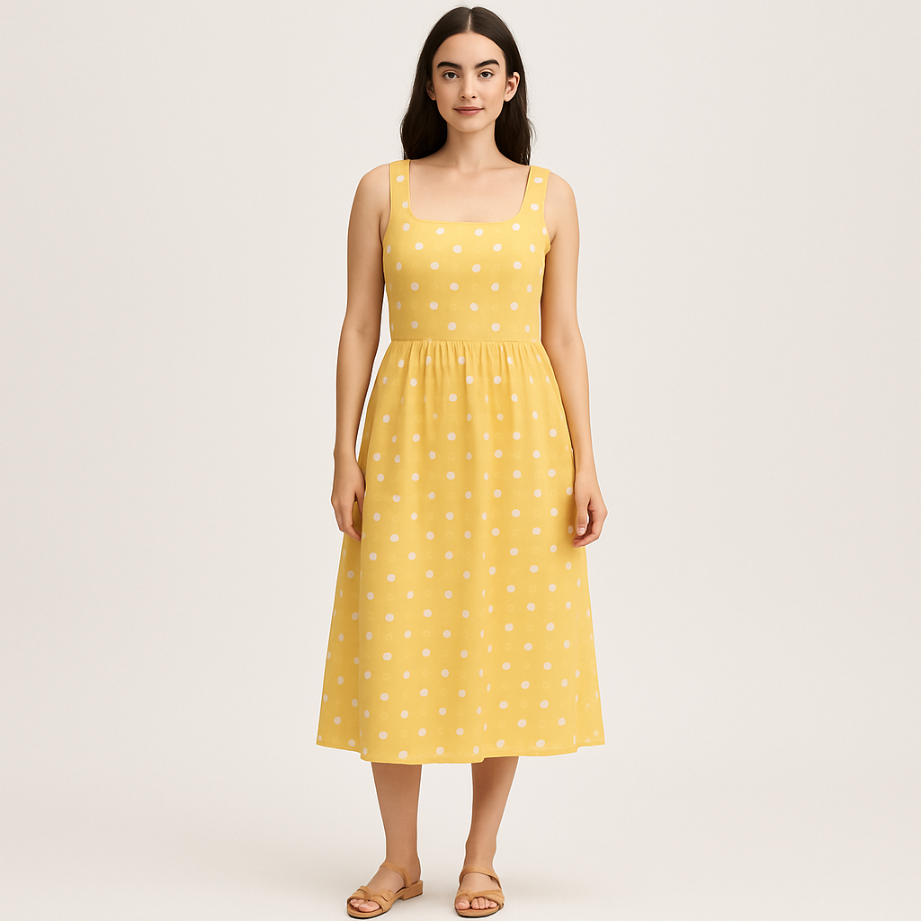 Emily - Summer Dress With Polka Dot Print