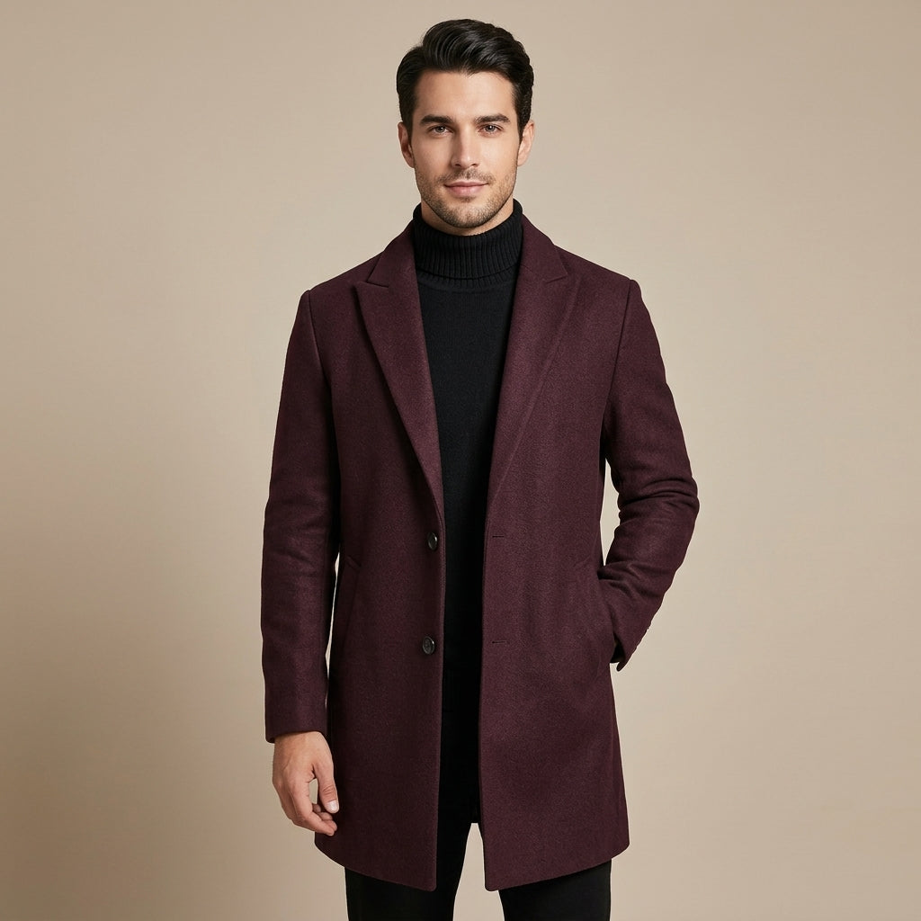 Darcy | Wool Men's Coat for Winter Warmth