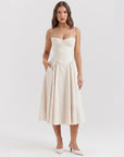 Grace | V-Neck Corset Maxi Wedding Guest Dress