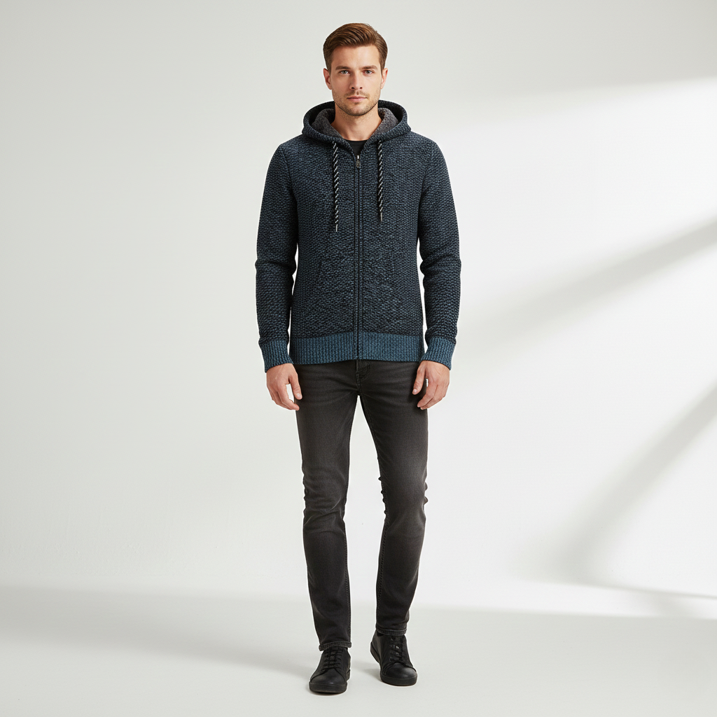 Jack | Cozy Knit Hoodie for Men