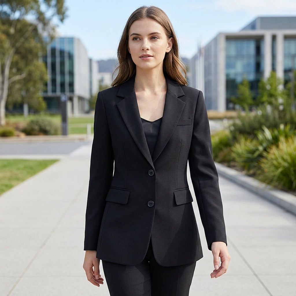 Greta | Strukturierter Damenblazer mit Klappentaschen