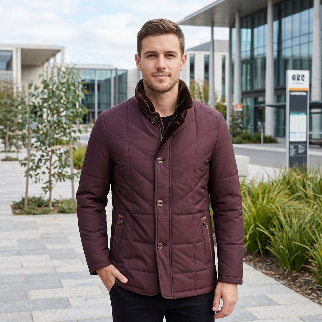 Archer | Men's Coat for Elegant Quilted Design
