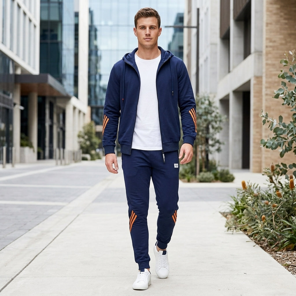 Flynn | Men's Tracksuit – Hooded Jacket &amp; Slim-Fit Joggers for All Activities