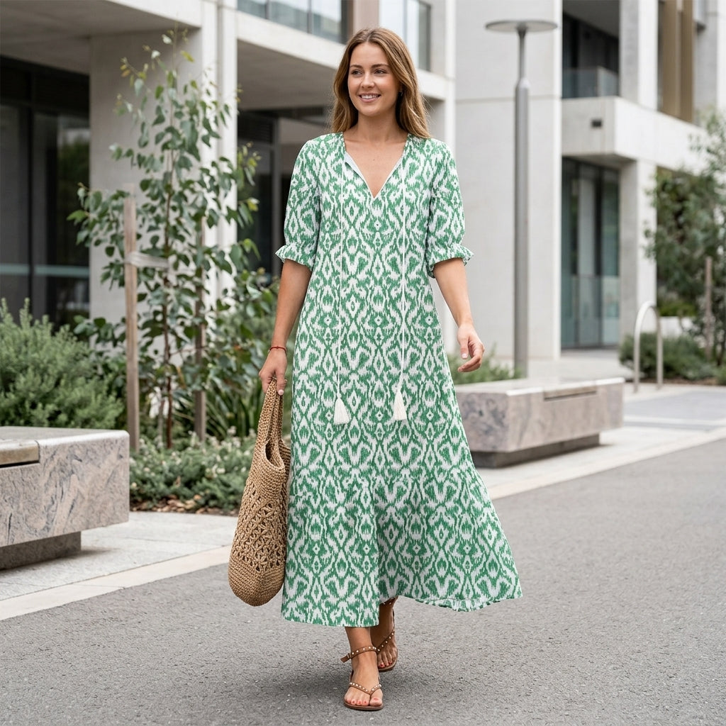 Matilda | Women's Summer Dress with Flattering V-Neck