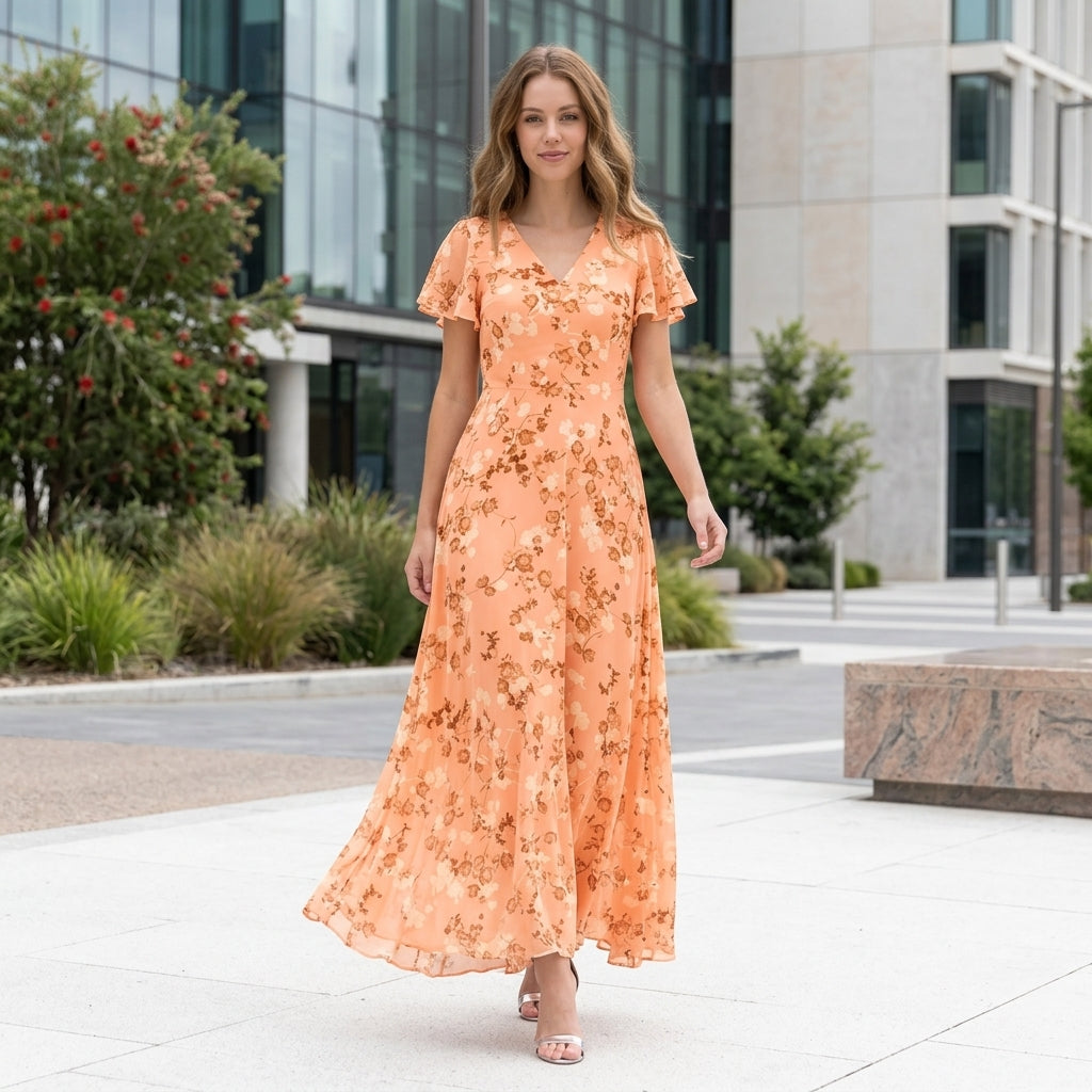Isla | Floral Maxi Dress for Women