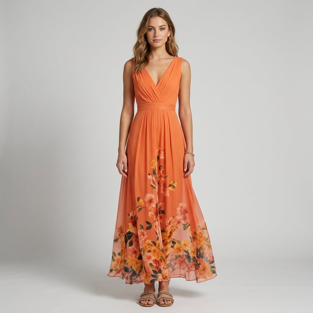 Isla | Floral A-Line Wedding Guest Dress