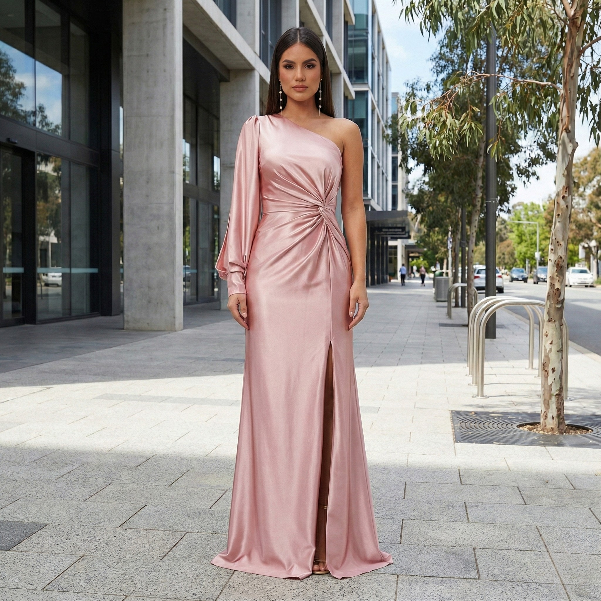 Chloe | Long Sleeve Maxi Dress with Sleeves