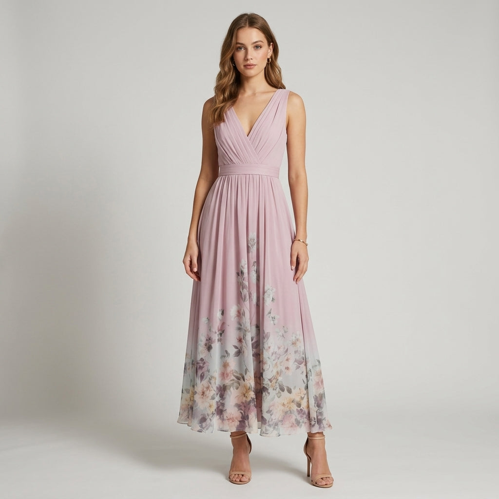 Isla | Floral A-Line Wedding Guest Dress
