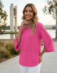 Zara | Women’s Blouse with Flattering V-Neck Design