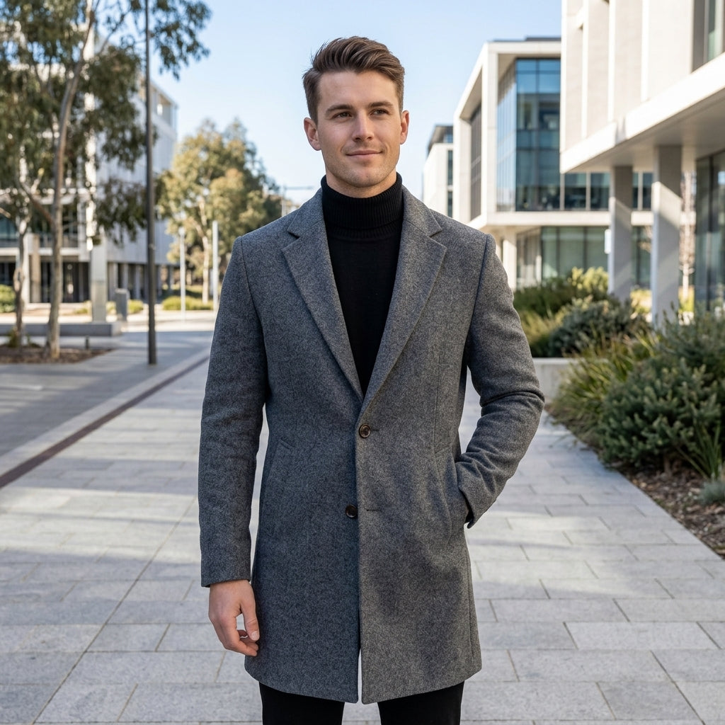 Darcy | Wool Men's Coat for Winter Warmth