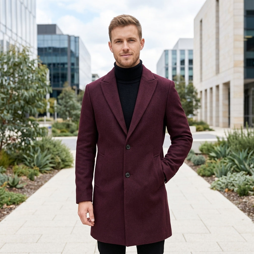 Darcy | Wool Men's Coat for Winter Warmth