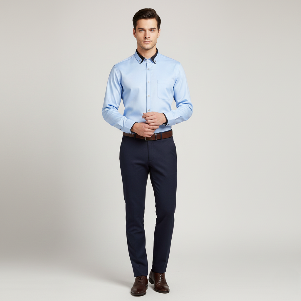 Isaac | Men's Shirts with Stand-Up Collar