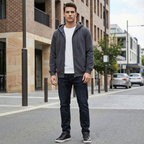 Hudson | Casual Full Zip Hoodie for Men