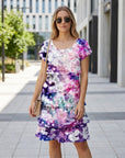 Tahlia | Women's Summer Dress with Floral Ruffle Design