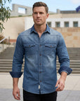 Zayne | Men's Shirt with Striped Detail
