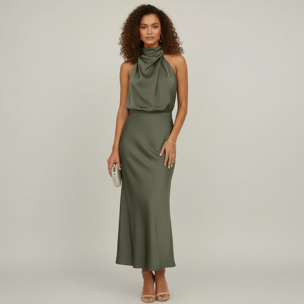Lena | Off-shoulder Midi Dress