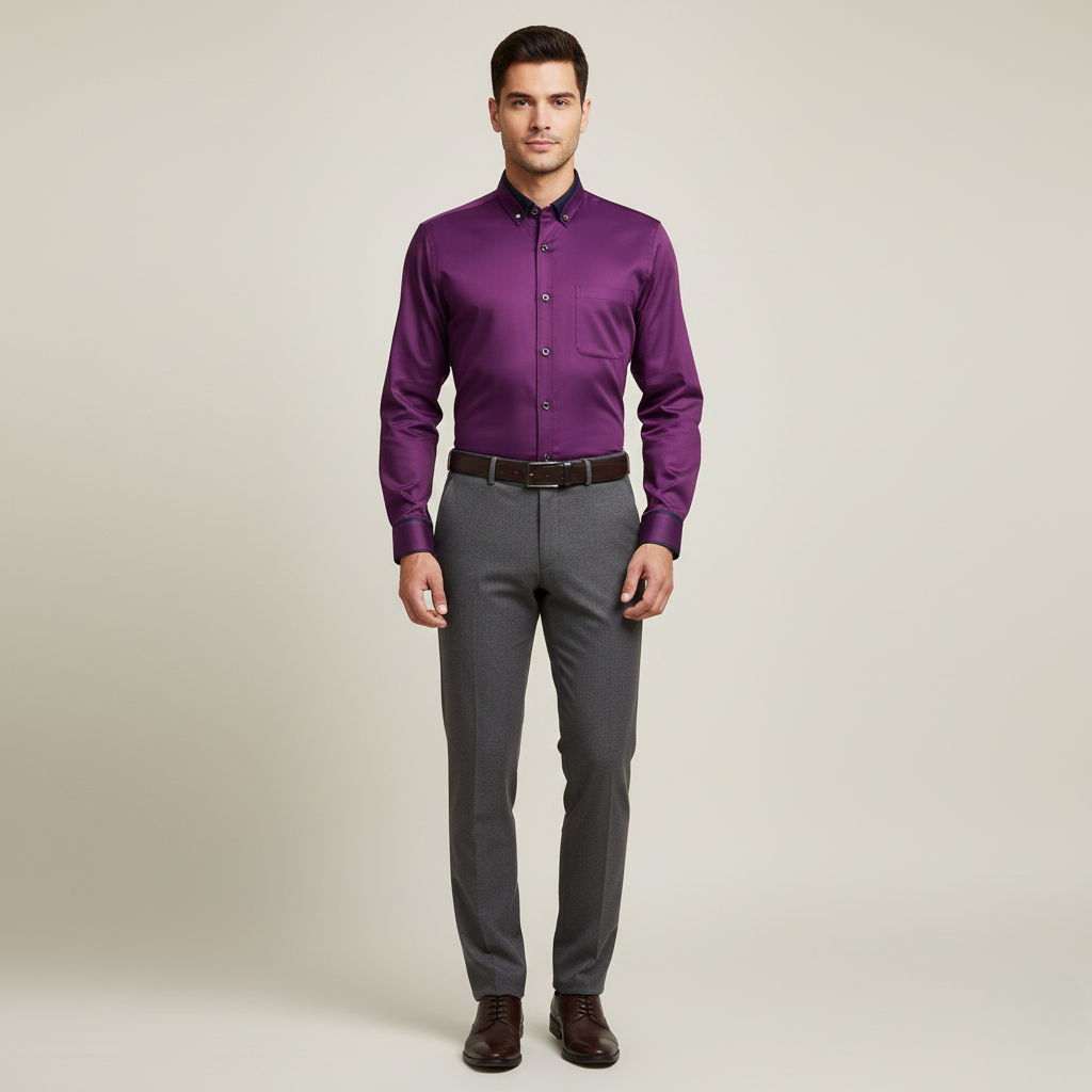 Isaac | Men's Shirts with Stand-Up Collar