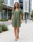 Imogen | Women's Summer Dress in Cotton Linen