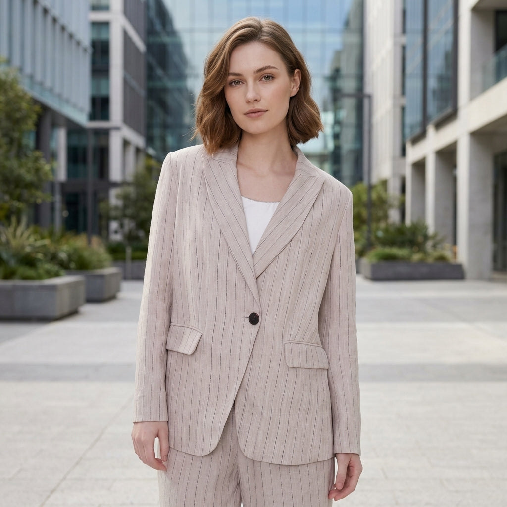Poppy | Linen Women's Blazer Suit