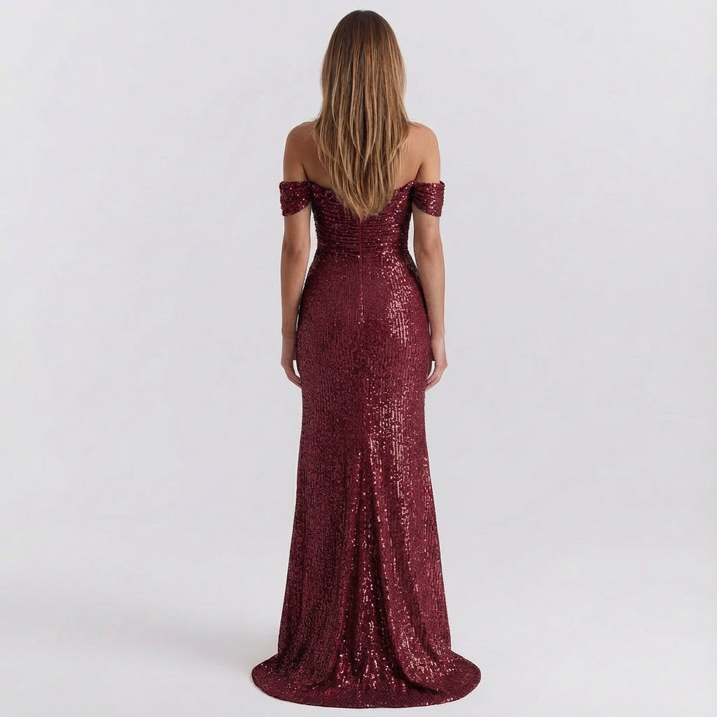 Georgia | Elegant Off-Shoulder Maxi Dress