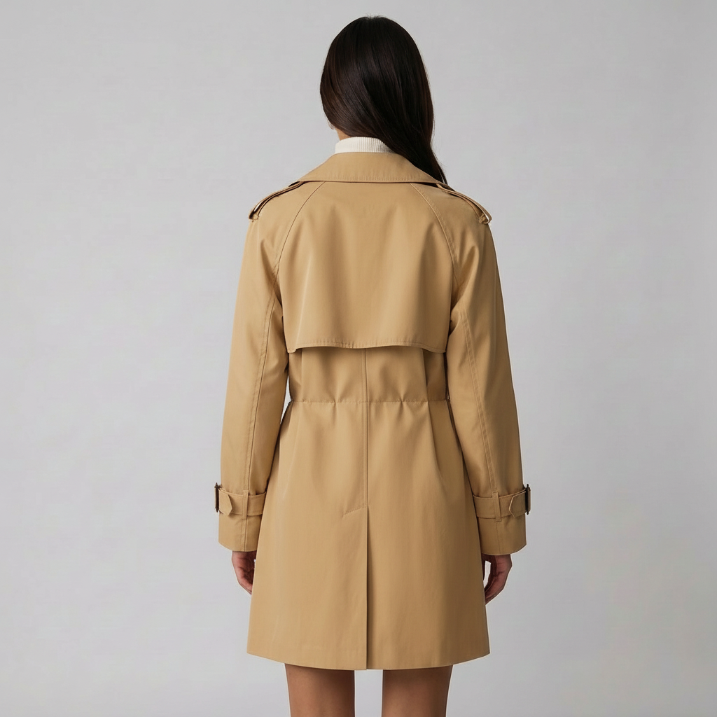 Mila | Black Trench Coat Women with Timeless Style