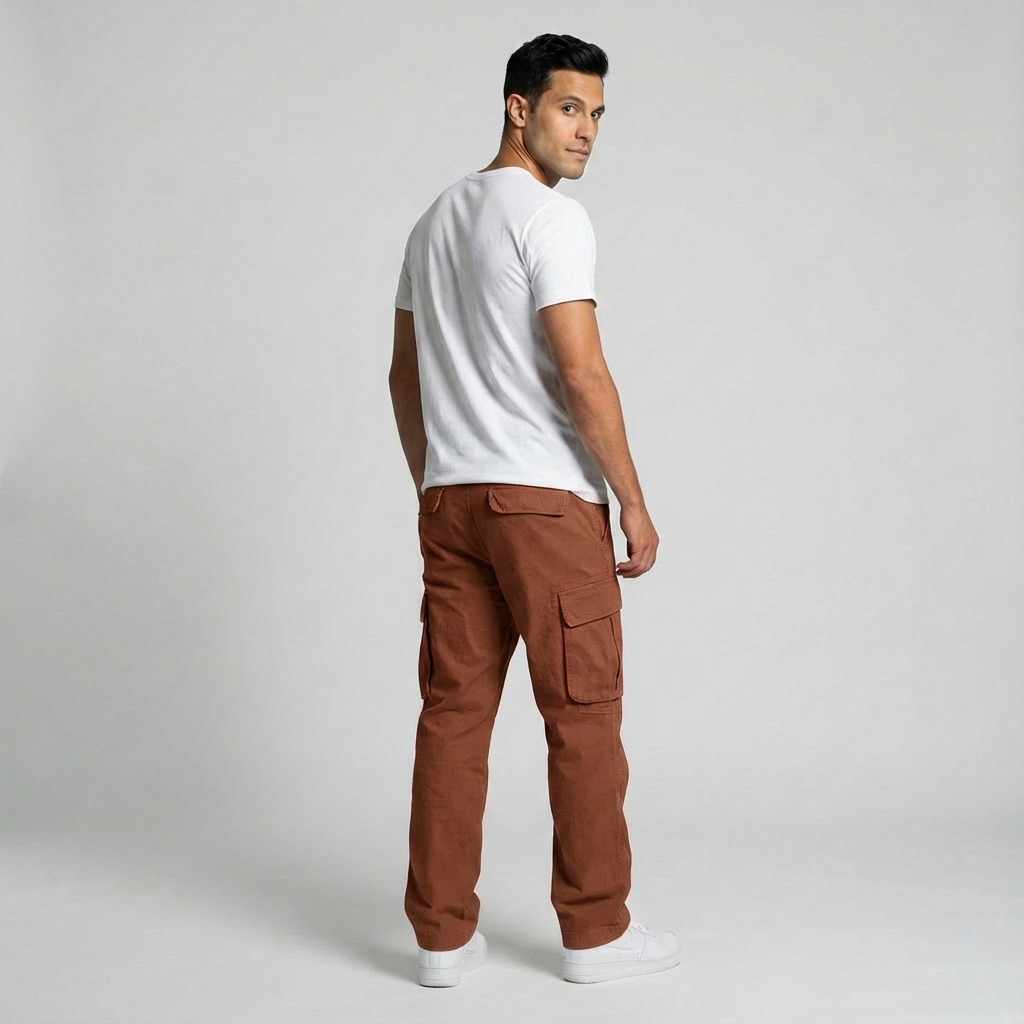 Ethan | Black Cargo Trousers for Men