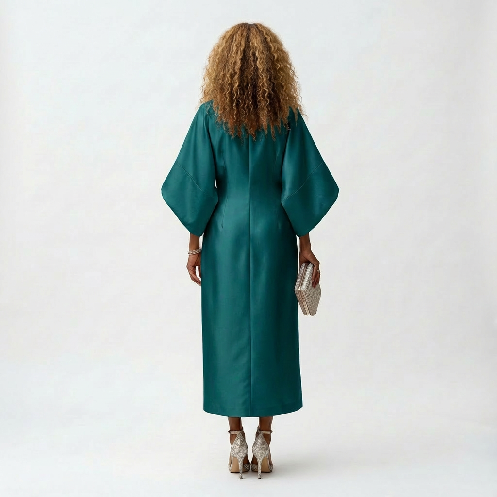 Amelia | Elegantes Maxikleid mit Ärmeln