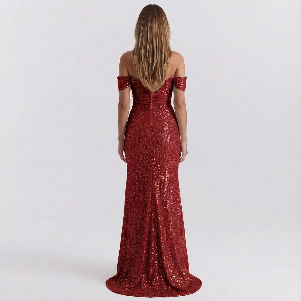 Georgia | Elegant Off-Shoulder Maxi Dress