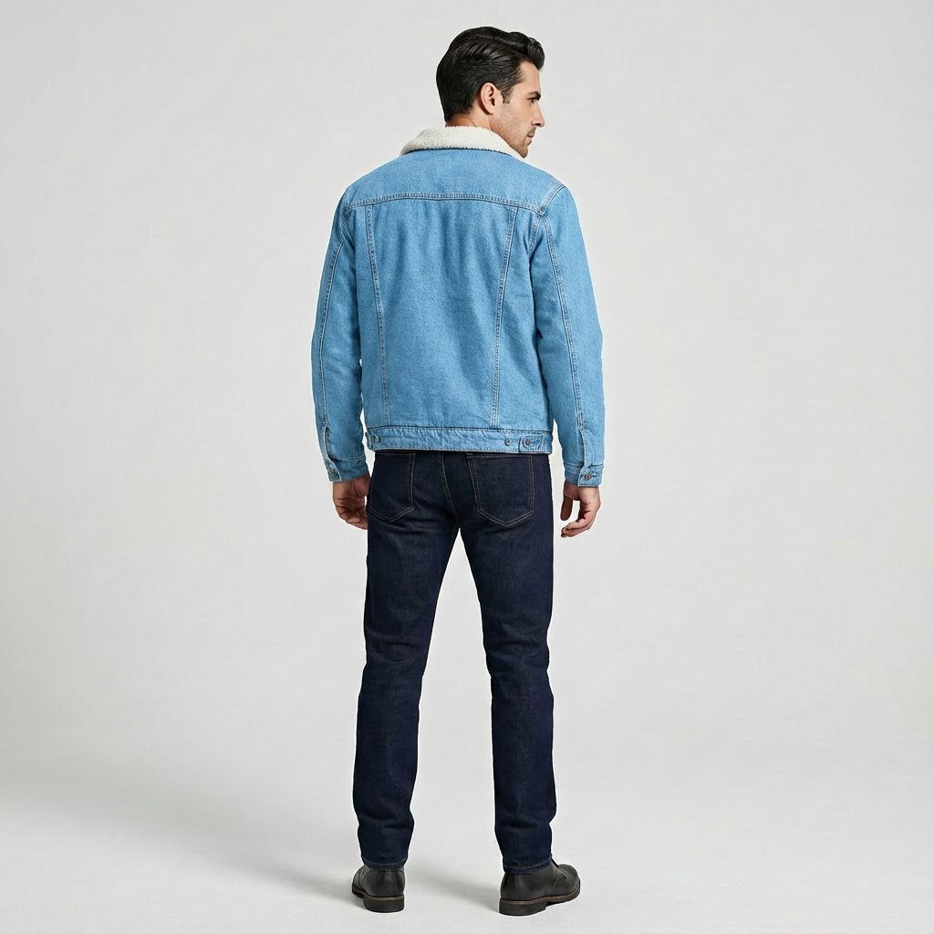 Alex | Schwarze Jeansjacke für Herren mit zeitlosem Stil