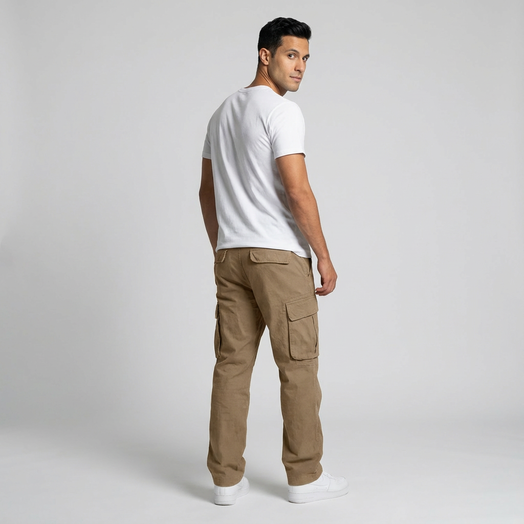 Ethan | Black Cargo Trousers for Men