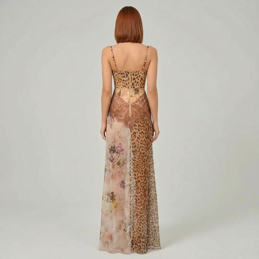 Emma | Maxikleid mit Animal-Print für Damen