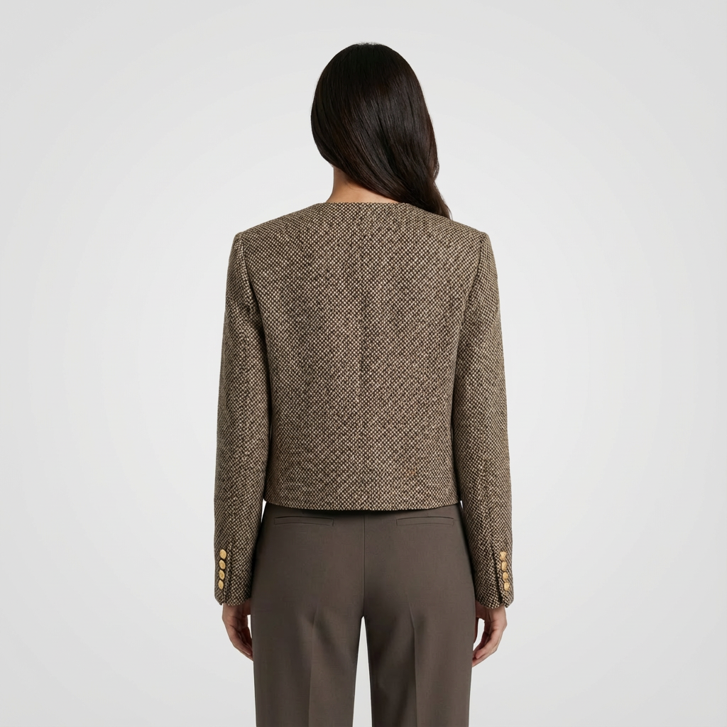 Evie | Kurz geschnittene Damenblazer mit scharfem, maßgeschneidertem Schnitt