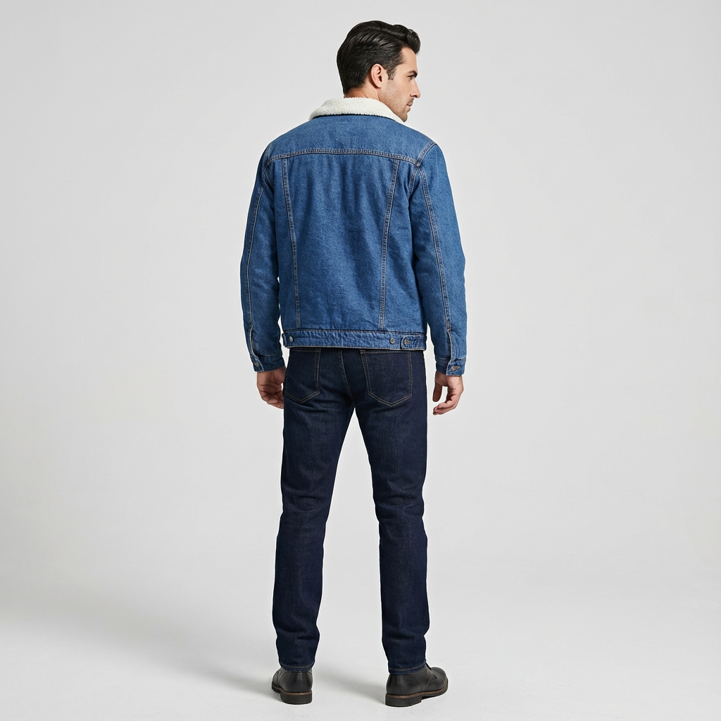 Alex | Schwarze Jeansjacke für Herren mit zeitlosem Stil