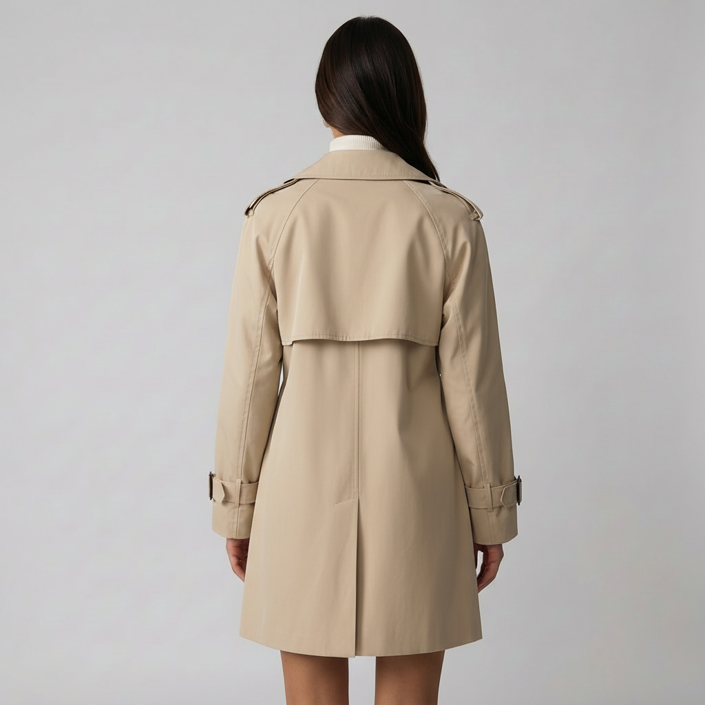 Mila | Black Trench Coat Women with Timeless Style