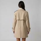 Mila | Black Trench Coat Women with Timeless Style