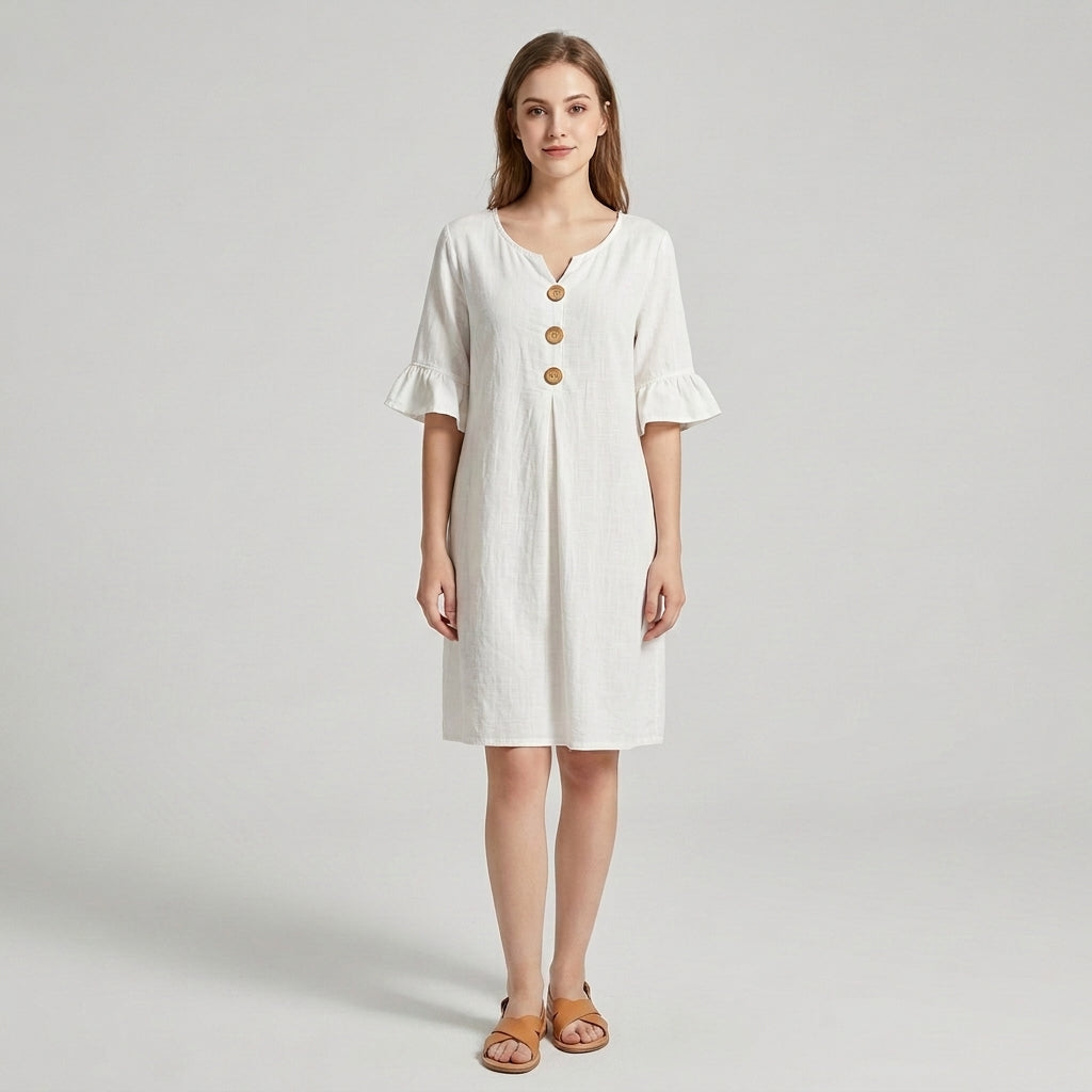 Harper | Denim Dress with Flowy Summer Maxi