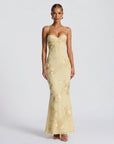 Ruby | Floral Corset Maxi Wedding Guest Dress