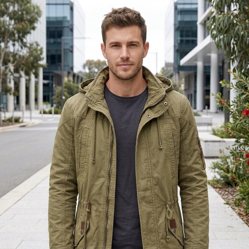 Lucas | Men's Coat with Urban Utility Hood