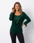 Nadia | Women’s Blouse with Elegant Sequin Detail